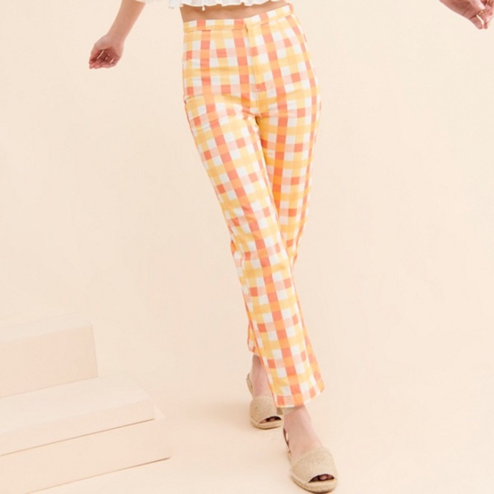 NWOT Free People She’s All That Plaid Pant